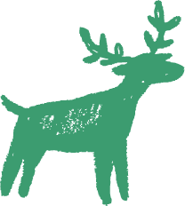 鹿のイラスト